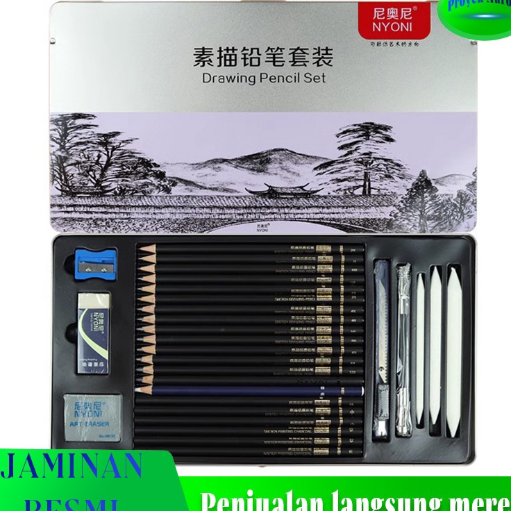 

Diskon Kepuasan Flash SaleSet Pensil Sketsa Nyoni Baru Asli Kotak Besi Tirai Pena Pemula Set Lengkap Alat Lukis Tangan Pena Arang Lembut ProfesionalSketch Drawing Pencil Set 29 Pensil Lukis Sketsa Set Lengkap