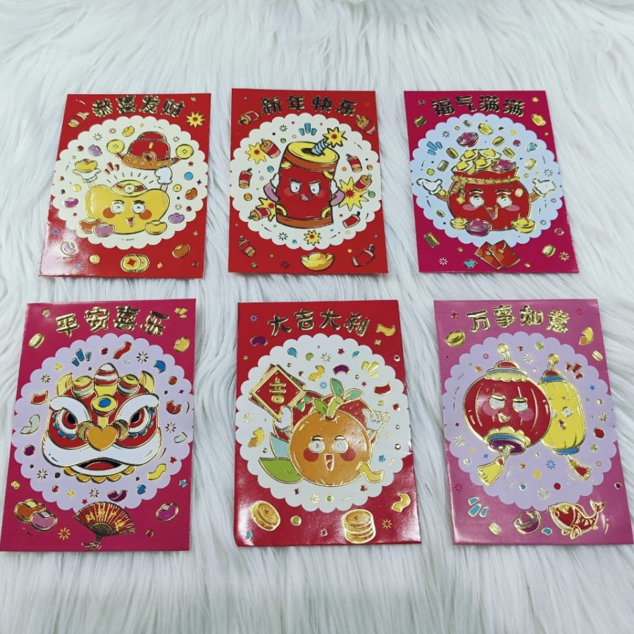 

Angpao Imlek Shio Ular 4120 Import Bahan Kertas Artpaper Isi 6 Motif Sama