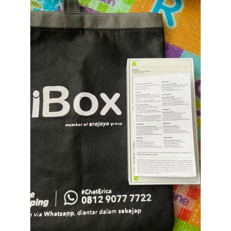 IPHONE 13 128GB IBOX BARU SEGEL PUTIH