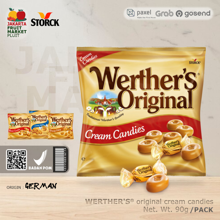 

WERTHER'S ORIGINAL CREAM CANDIES permen werthers import