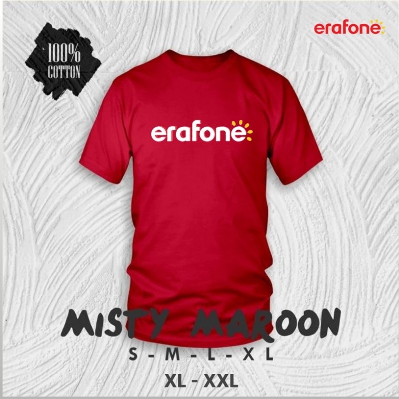 Kaos Custom Logo erafone Kaos Unisex Soft Premium