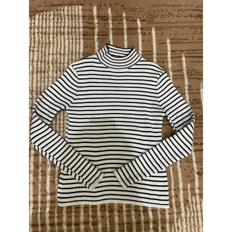 Kaos Knit Rajut Import Putih