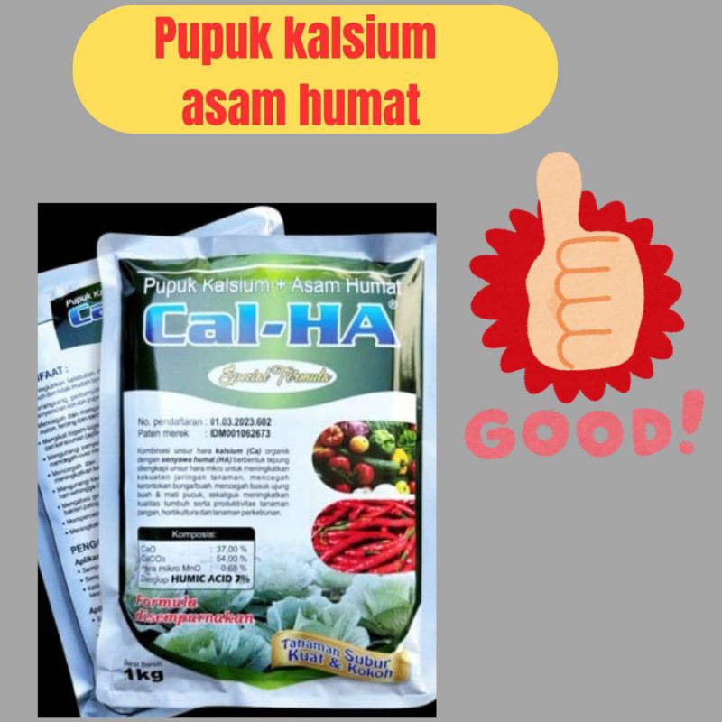 LANGSUNG PABRIK... Pupuk Calsium+Asam Humat, Cal-Ha Pupuk Kalsium Asam Humat Kemasan Pabriik