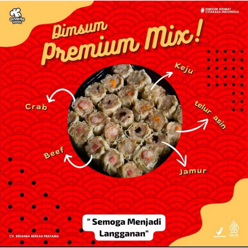 

Dimsum Premium Mix isi 50