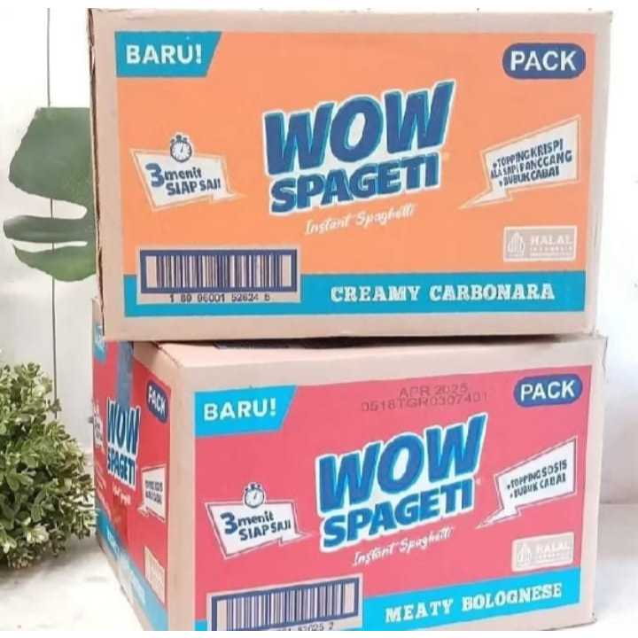 

WOW Spageti 1 Dus TERMURAH Corbonara 88gr 40pcs/Bolognese 84gr 40pcs