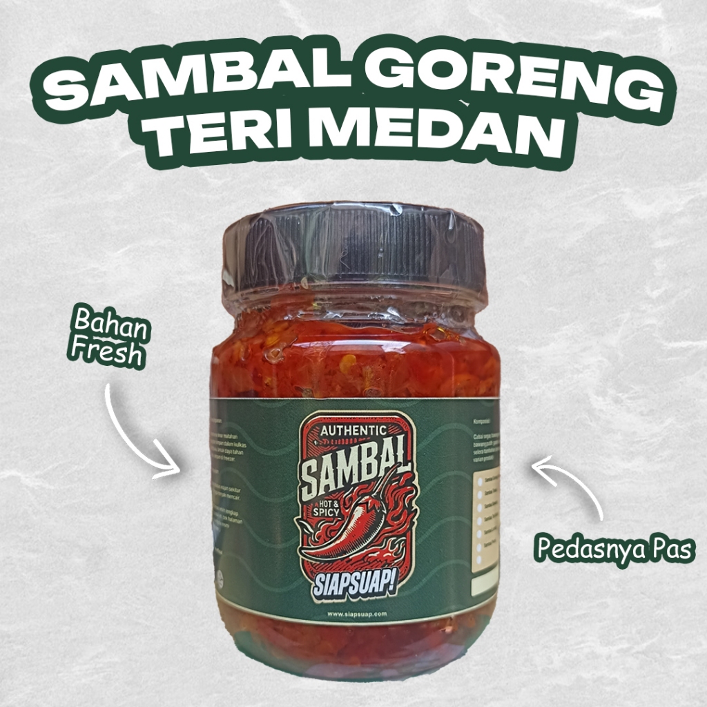 

Sambal Goreng Teri Medan Kemasan 200 Gram by SiapSuap