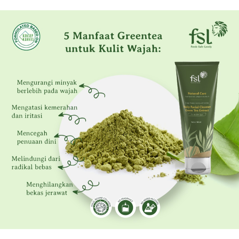 FSL Daily Facial Cleanser Menyegarkan dan menutrisi Kulit Wajah