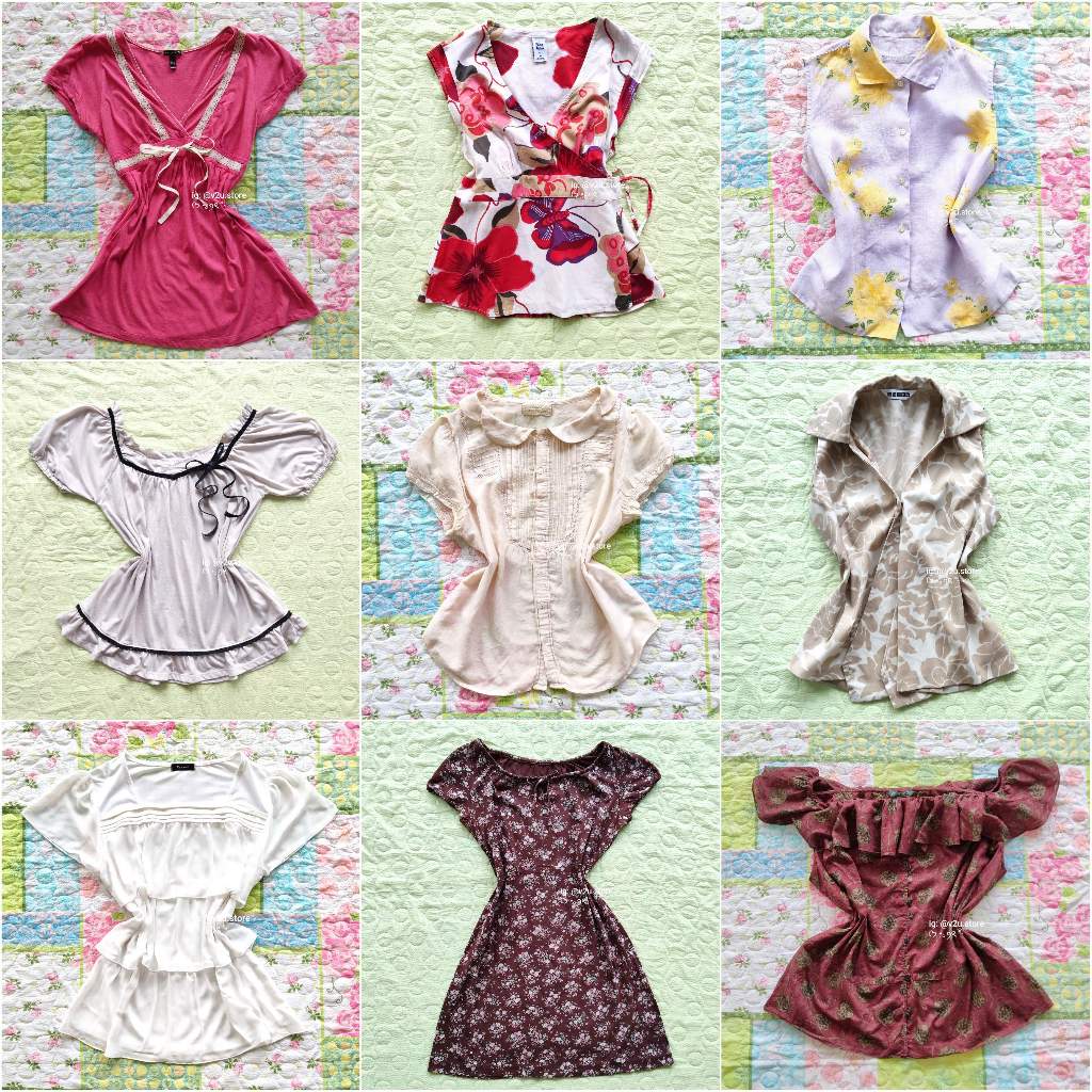 Fairycore cute coquette dollete cottagecore fatal femme y2k vintage 90s acubi down town milkmaid flo
