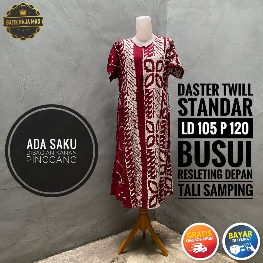 Daster Wanita Cewek Perempuan Dewasa Remaja Busui Friendly Resleting Depan Lengan Pendek Tali Sampin