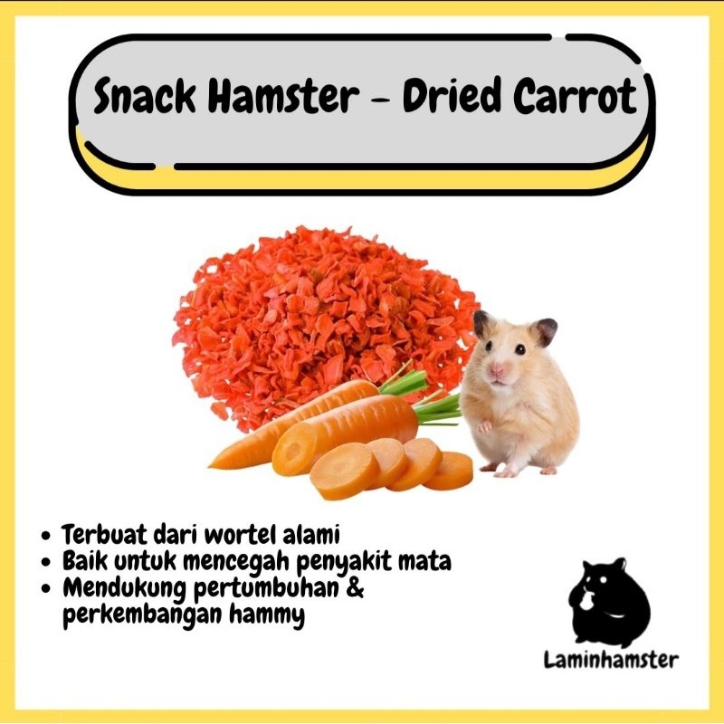 Dried Carrot / Wortel Kering - Snack Hamster