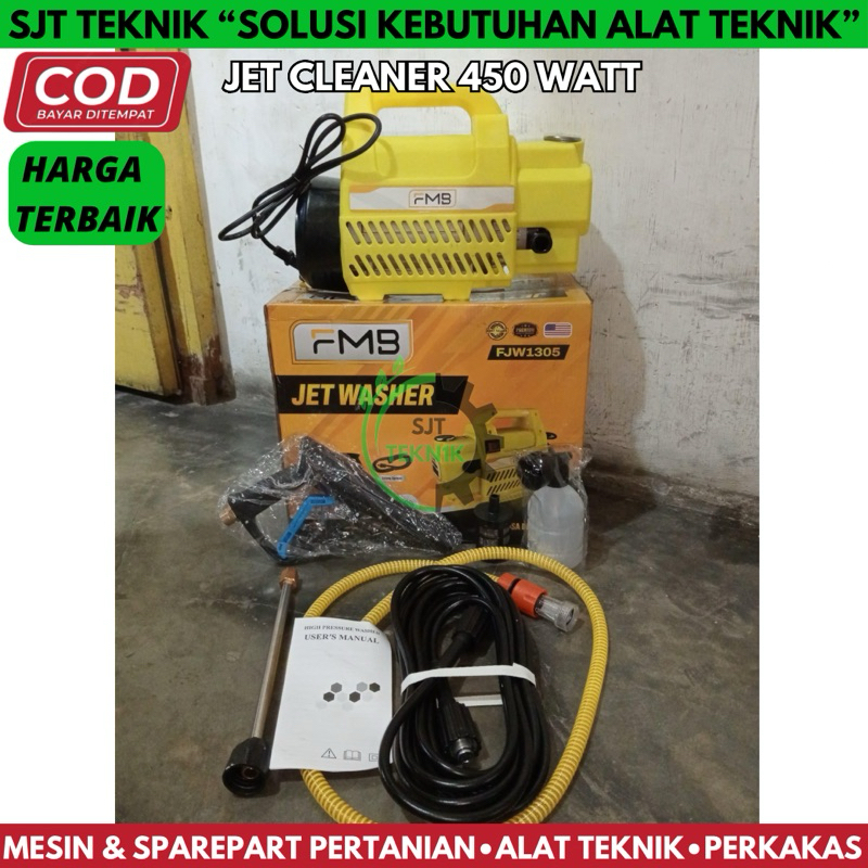 Mesin cuci listrik motor mobil jet cleaner 450 watt fmb