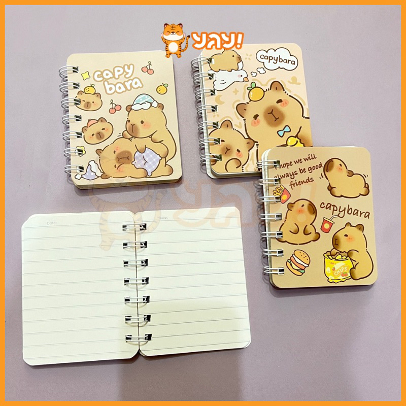 

YAY! NOTEBOOK A6 CAPYBARA / NOTEBOOK MINI RING CAPYBARA