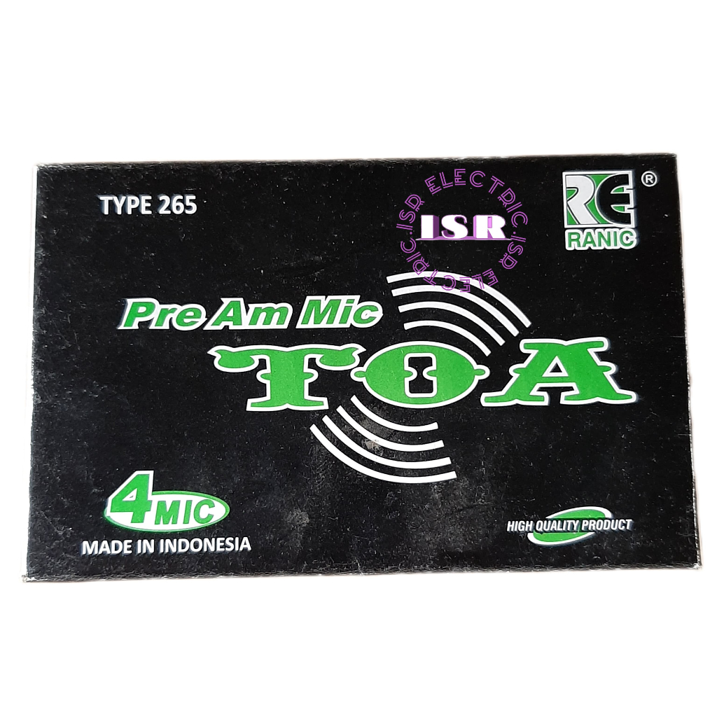 Kit Penguat Mic Pre Amp Mic Mixer 4 Channel Model TOA type 265