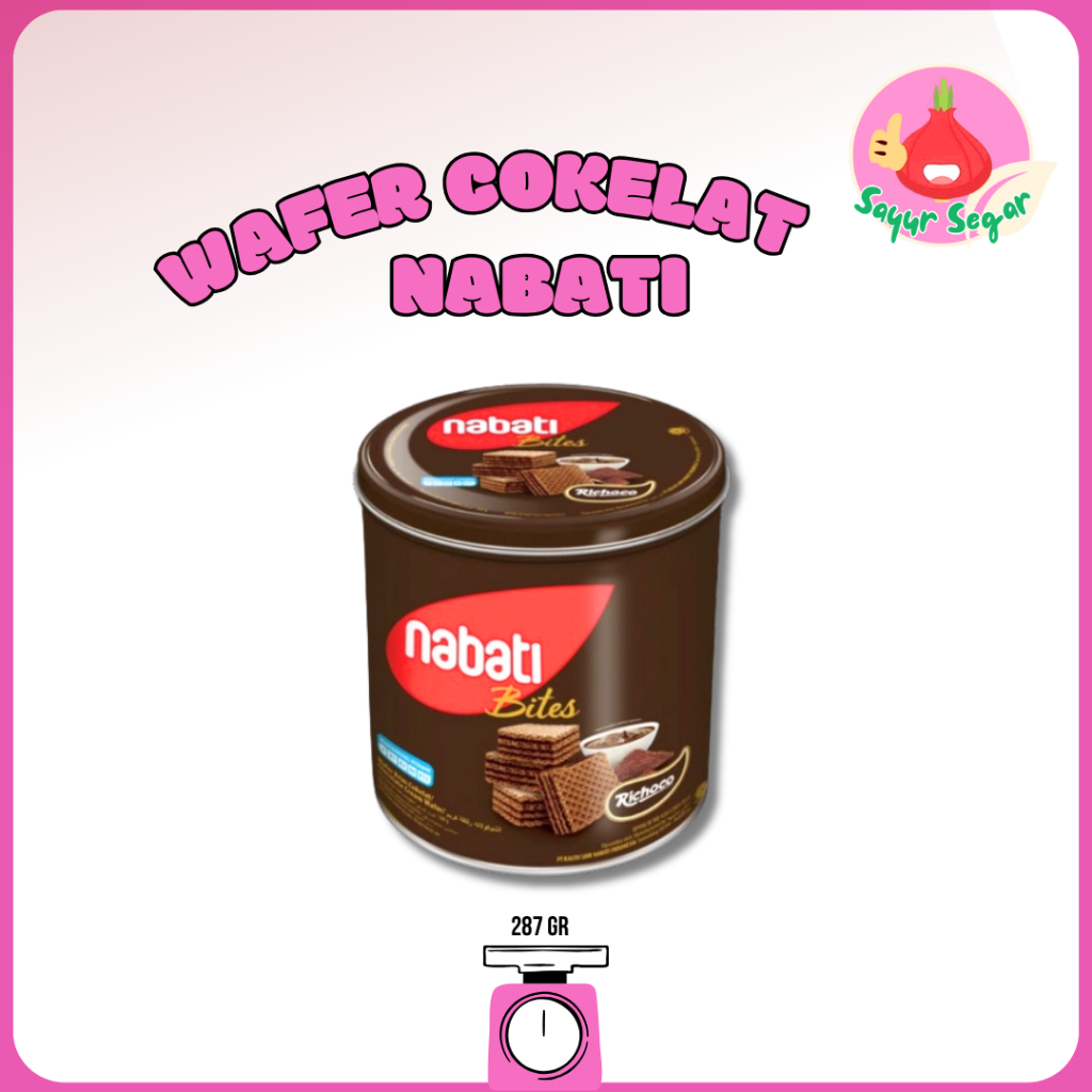 

Sayur Segar - Nabati Wafer coklat/Chocolate Wafer Kaleng 287 Gram