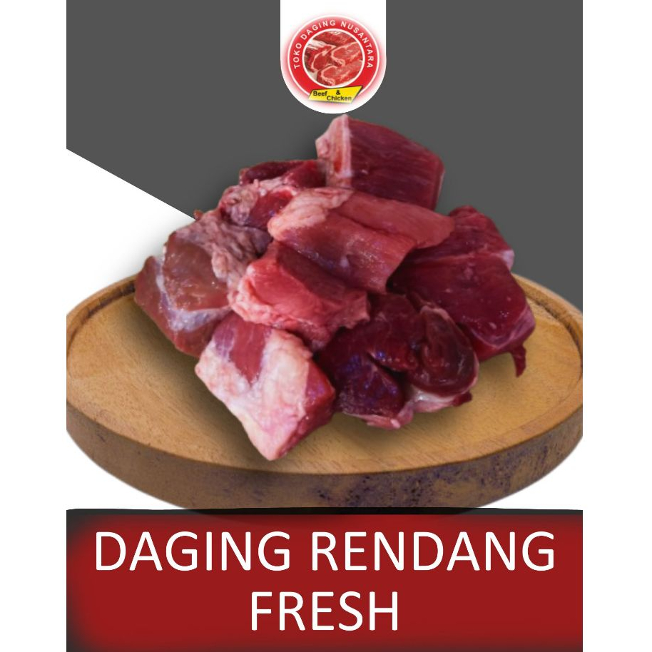 

Daging Rendang SEGAR Potong | Beef Rendang Cutting FRESH / 1 Kg