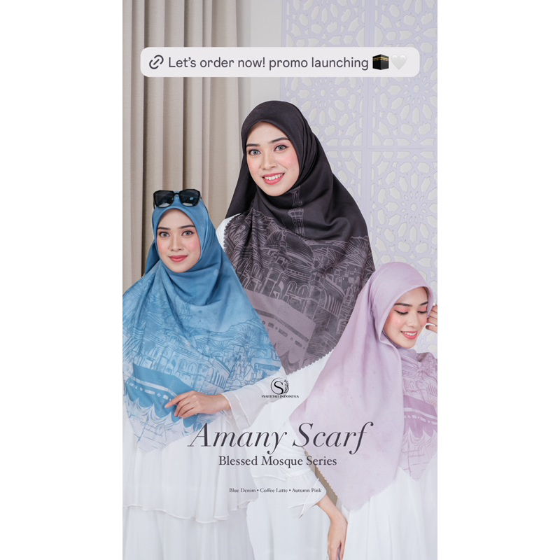 Syahidah Indonesia | Amany Scarf dan Abaya - Blessed Mosque Series