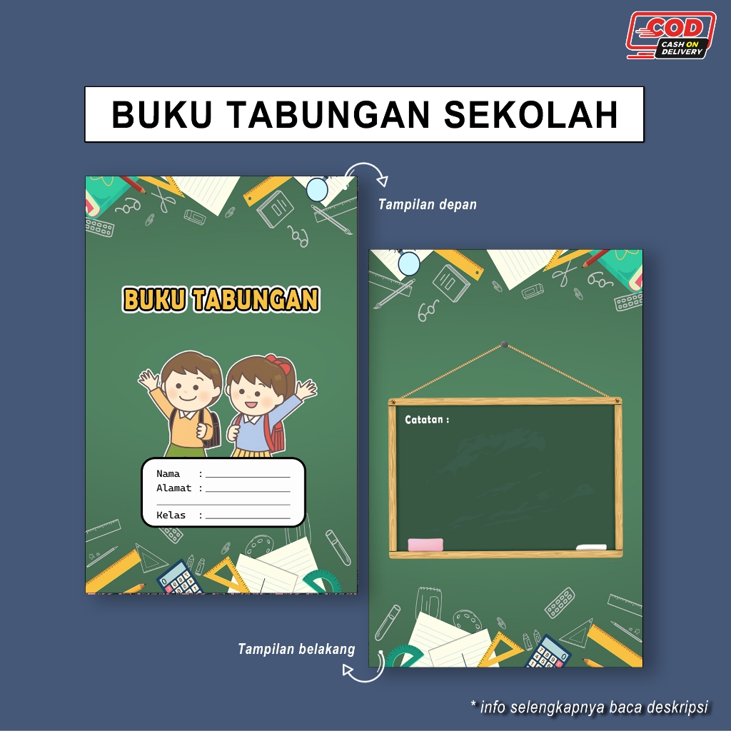 

Buku tabungan sekolah | Buku Tabungan Lucu | Buku Tabungan bergambar