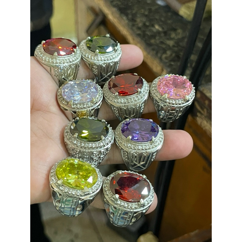 10 PCS CINCIN AMERIKA DIAMOND CUTT (18x13mm)