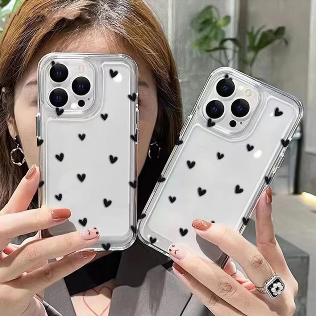 SOFTCASE BENING CLEAR CASE TECNO POVA 4 SPARK 10 PRO SPARK 7 MOTIF CASE LOVE CUTE - MONSTERCASE