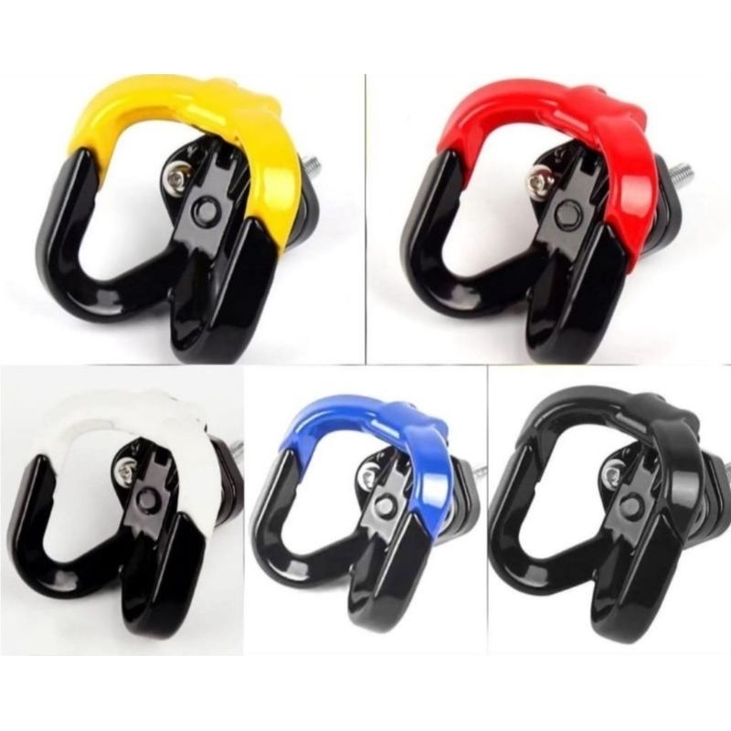 Gantungan barang motor, Gantungan barang cabang dua, Gantungan motor CNC aluminium, cantolan barang 