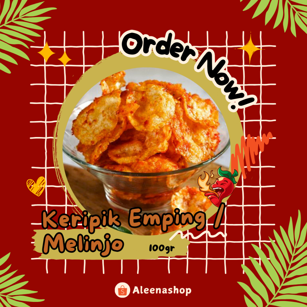 

CAMILAN KERIPIK EMPING / MELINJO TIPIS RASA PEDAS MANIS KUALITAS PREMIUM | 100gr