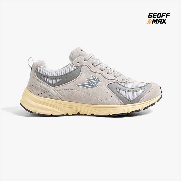 Geoff Max - Dave Grey White Lifestyle Shoes Pria & Wanita