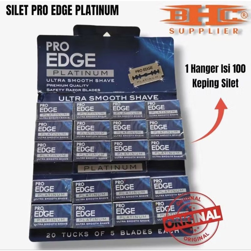 SILET Pro Edge ORiGINAL  ISI 100 keping alat cukur rambut supermax astra khusus isi ulang razor cuku