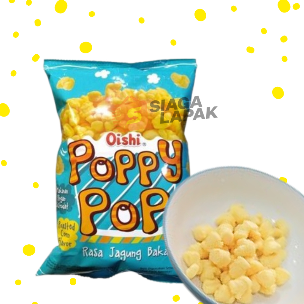 

Oishi Poppy Pop 60gr Rasa Jagung Bakar