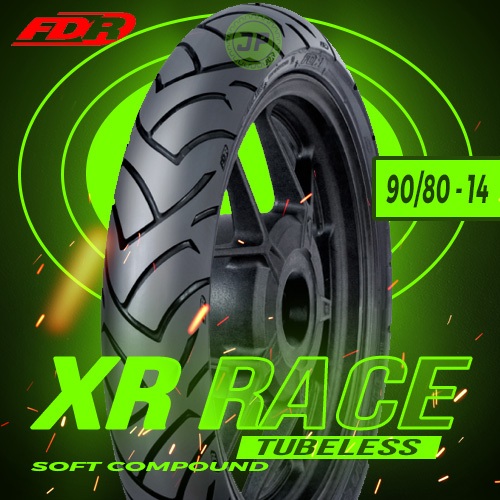 BAN LUAR FDR SPORT XR RACE SOFT COMPOUND 90/80 - 14 TUBELESS RACING