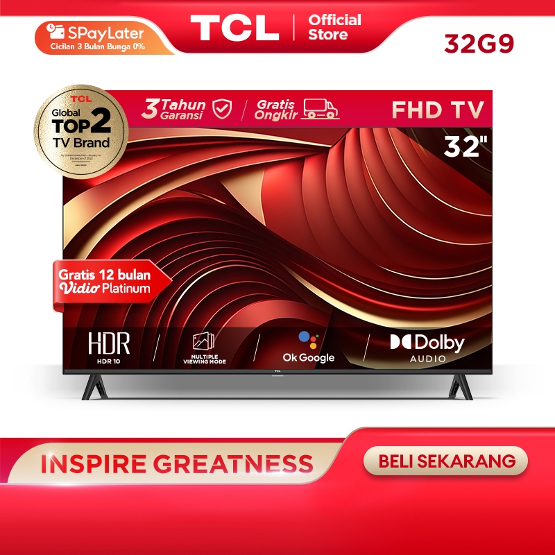 [Flash Sale] TCL 32 Inch Google TV - FHD - Dolby Audio - Google Play/Netflix/Youtube - Wifi/Bluetoot