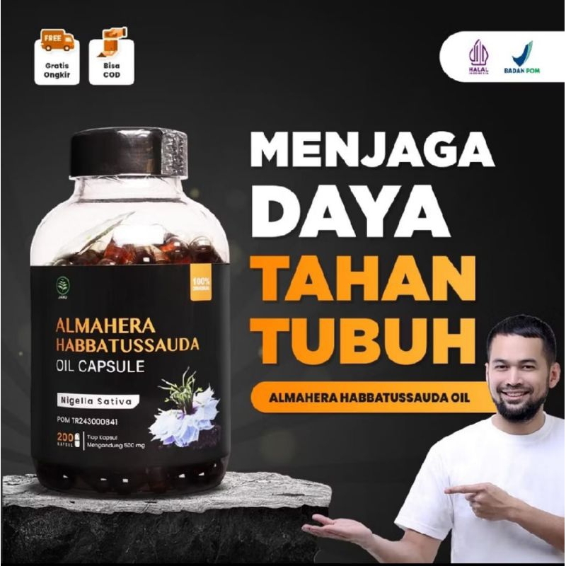 Almahera Habbatussauda Oil Capsule Kapsul Minyak habbatussauda Murni