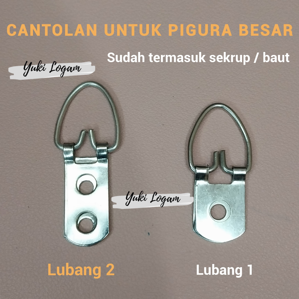 10 set cantolan pigura besar bingkai foto pajangan dinding termasuk sekrup 20pcs