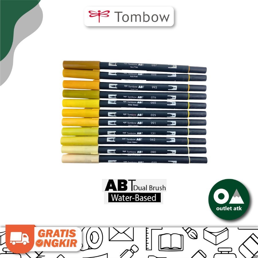 

Tombow ABT Dual Brush Pen - Yellow Series (Kuning)