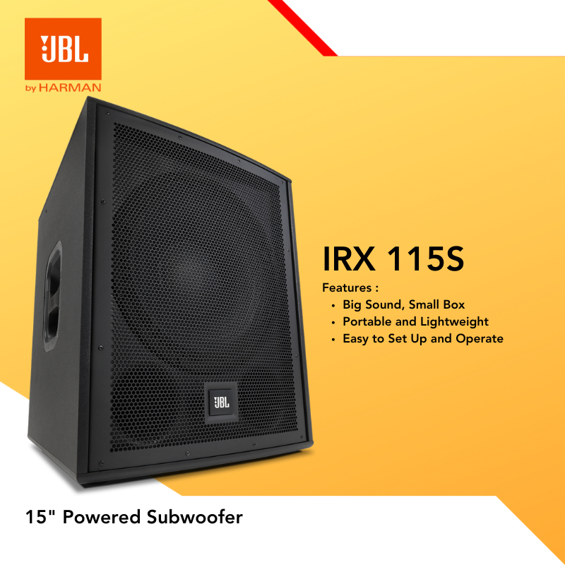 Subwoofer Aktif JBL IRX115S / IRX 115S / IRX-115S 15-inch Powered Subwoofer active Speaker