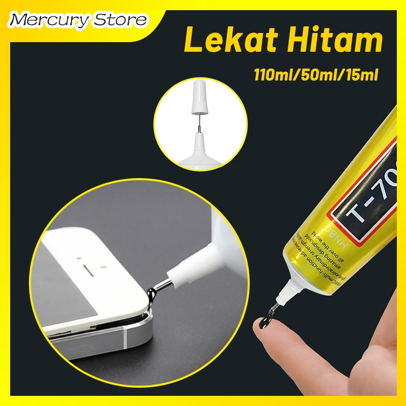 

15/50/110ML T-7000 Lem Lcd Touchscreen Lem Perekat Aksesoris Bening Lem Casing Lem Hp Cairan Hitam