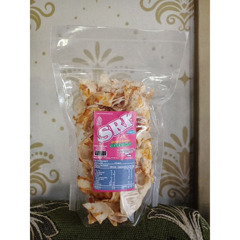 

keripik ketela pedas manis SRI