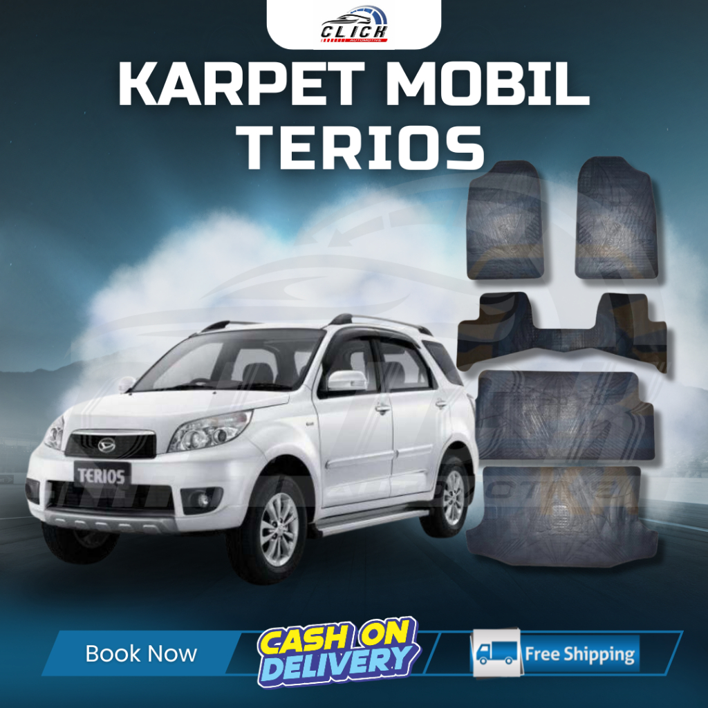 Karpet Lantai Karet Mobil Terios / Karpet Mobil Karet Terios Tebal / Karpet Alas Mobil Terios 1 Set