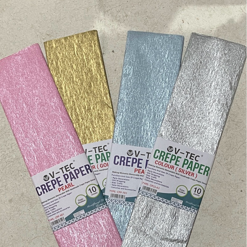 

Kertas Krep Crepe Paper Colour/ Pearl 50x200cm)