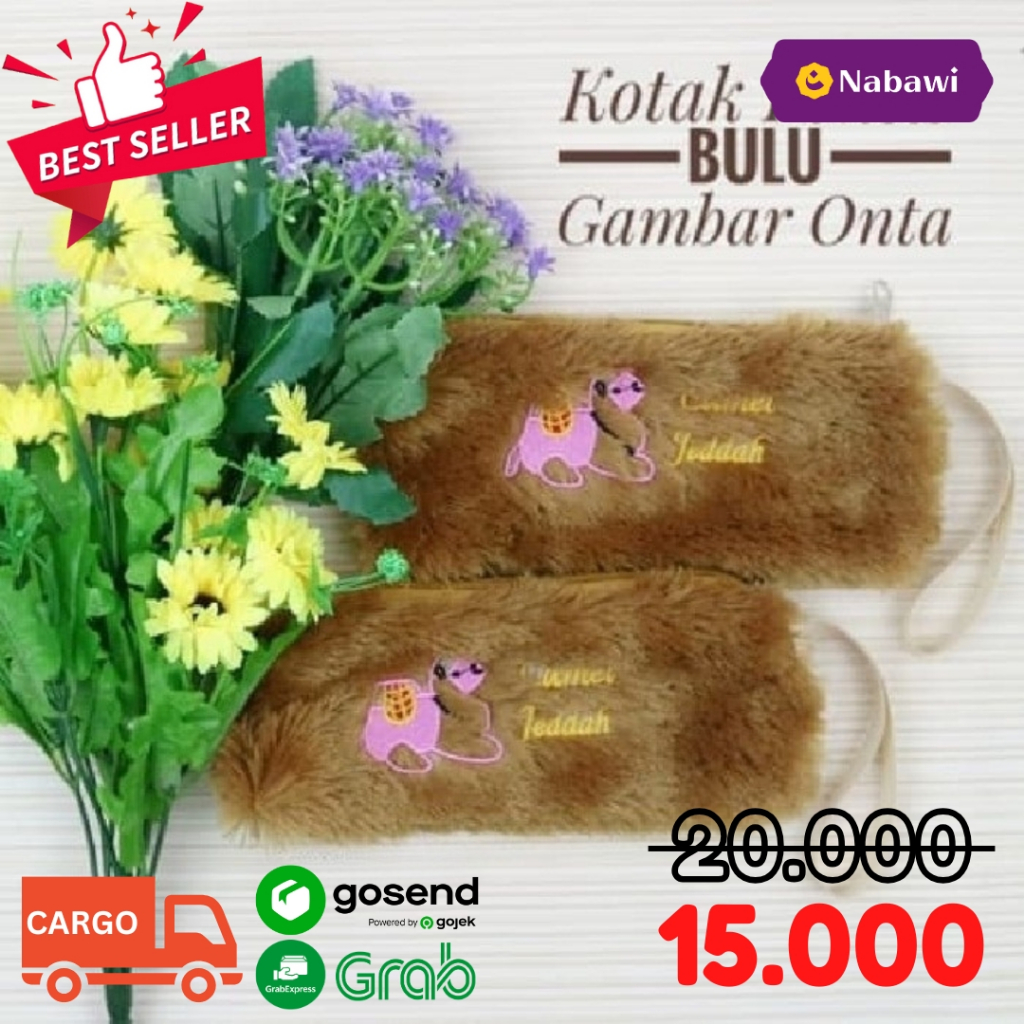 

Kotak Tempat Pensil Pencil Case Bulu Gambar Onta Souvenir Oleh Oleh Haji Umroh/Alat Tulis Unik Lucu