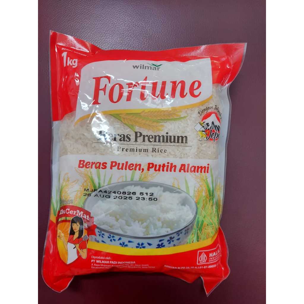 

Beras Fortune 1kg Premium Putih Pulen Enak