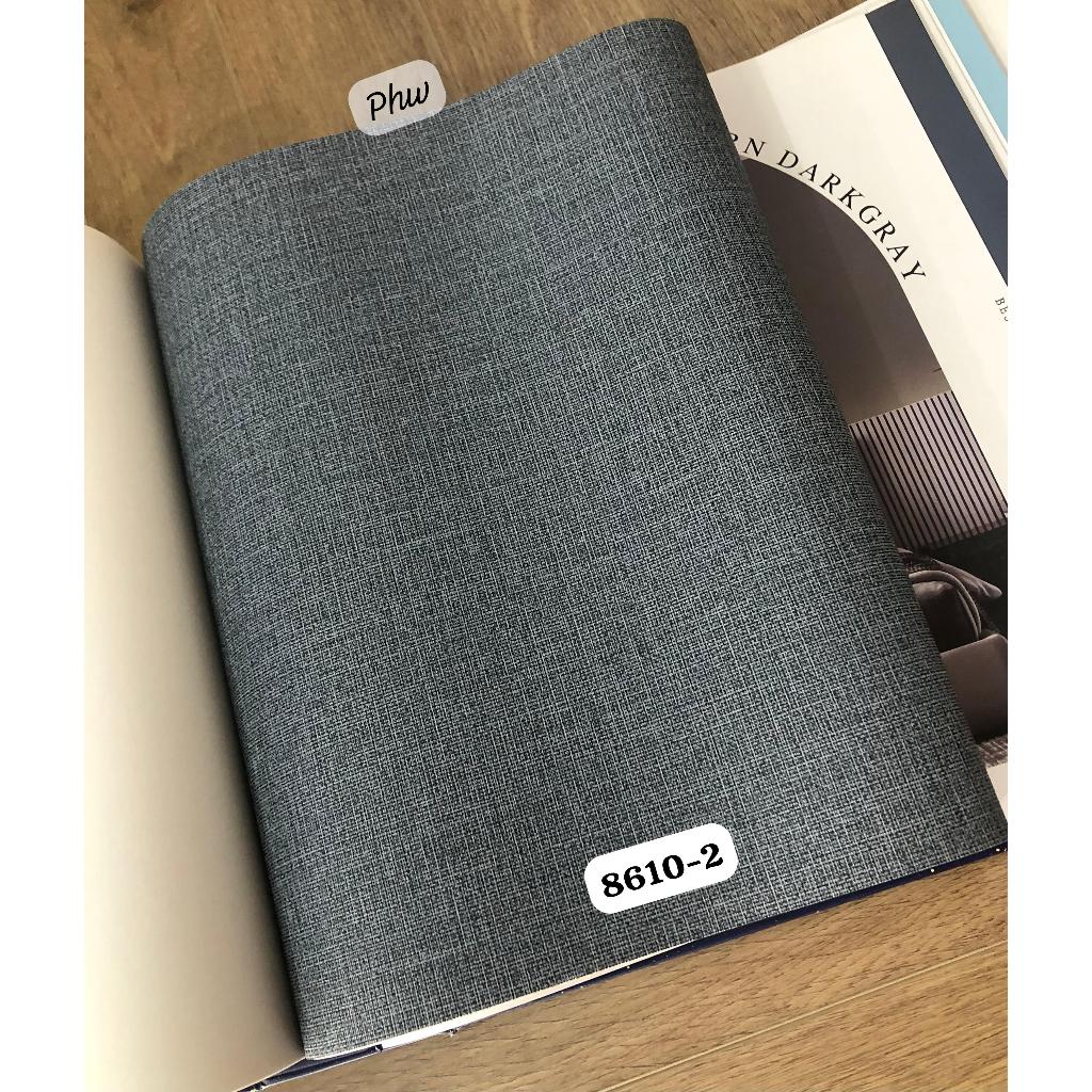 Wallpaper Dinding Motif Polos Abu Hotel Kamar Modern Bestie