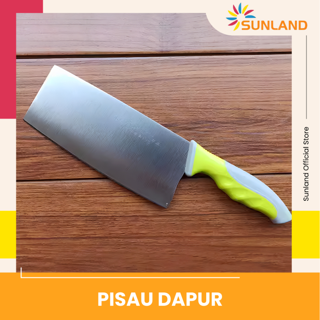 SUNLAND Pisau Daging Stainless Super Tajam / Pisau Dapur Serbaguna