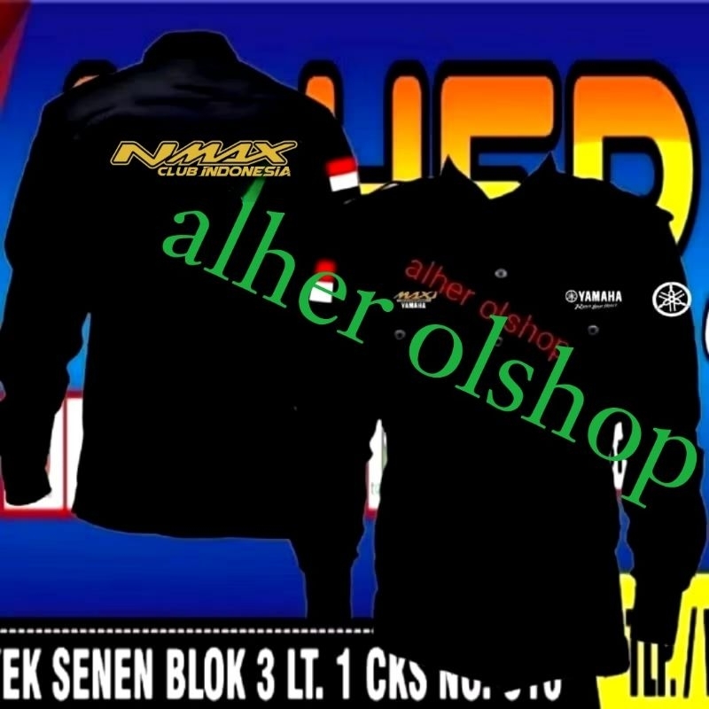 Kemeja Yamaha Nmax club Indonesia baju Yamaha Nmax club Indonesia seragam Yamaha Nmax club Indonesia
