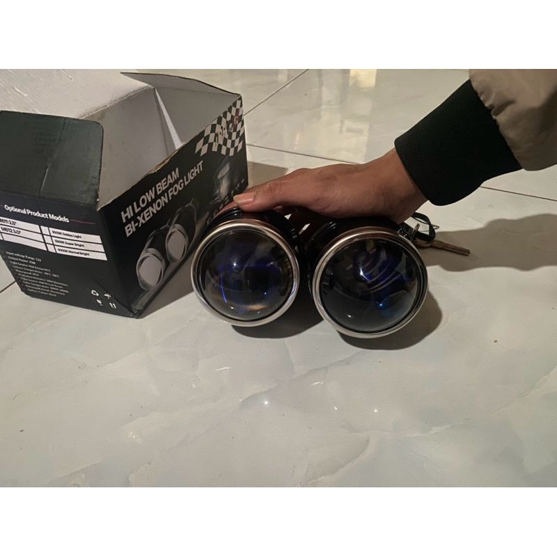 lensa Projie blue lens foglamp