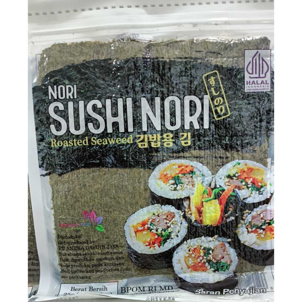 

RB Sushi Nori Putih isi 10 Lembar Sushi Nori Putih Isi 50 Lembar Rumput Laut Panggang
