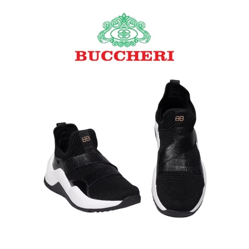 BUCCHERI IRIN Sepatu Sneakers Wanita Casual-bl3059-Black