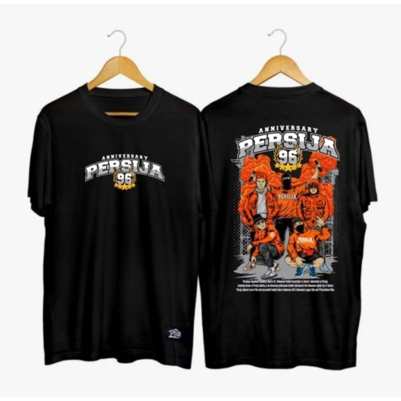 T-Shirt Kaos Baju PERSIJA ANNIVERSARY 96 | Kaos Anniversary Persija 96 | Kaos The Jakmania Persija