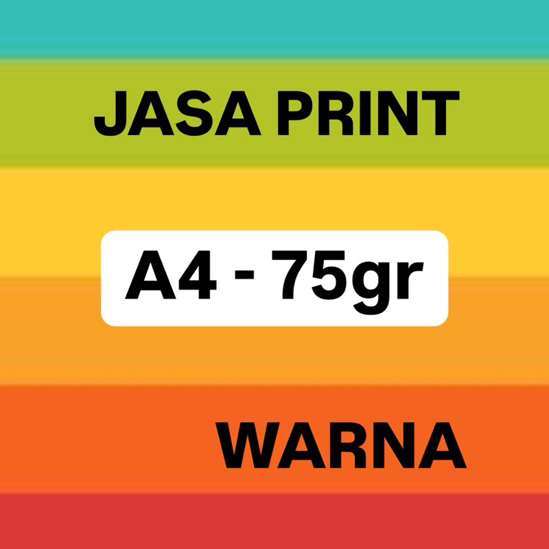 

Jasa Print Express / Cetak HVS A4 75gr - WARNA / COLOR