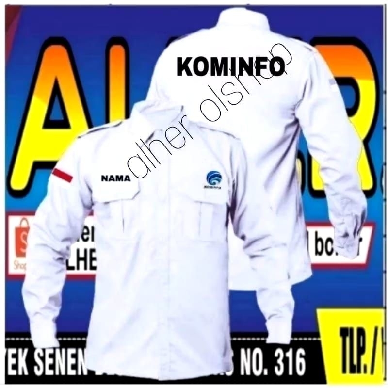kemeja Kominfo baju Kominfo seragam Kominfo Pdh Kominfo kemeja kerja Kominfo baju kerja Kominfo sera
