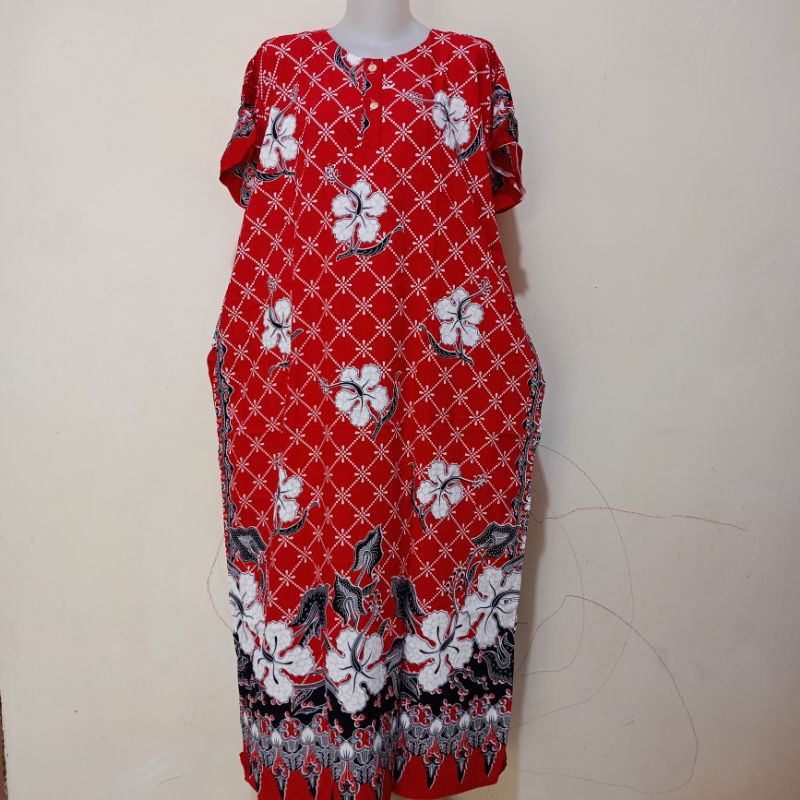 DASTER BATIK MODEL KANCING, DASTER KANCING PANJANG LENGAN PENDEK.  DASTER KEKINIAN, DASTER TERBARU, 